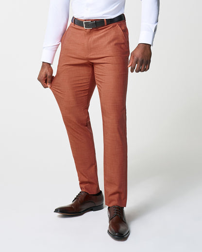 Athletic Fit Stretch Suit - Heathered Burnt Orange | State & Liberty Suits