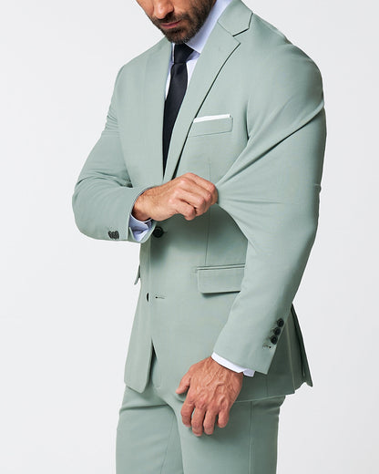 Athletic Fit Stretch Suit - Solid Dusty Sage | State & Liberty Suits
