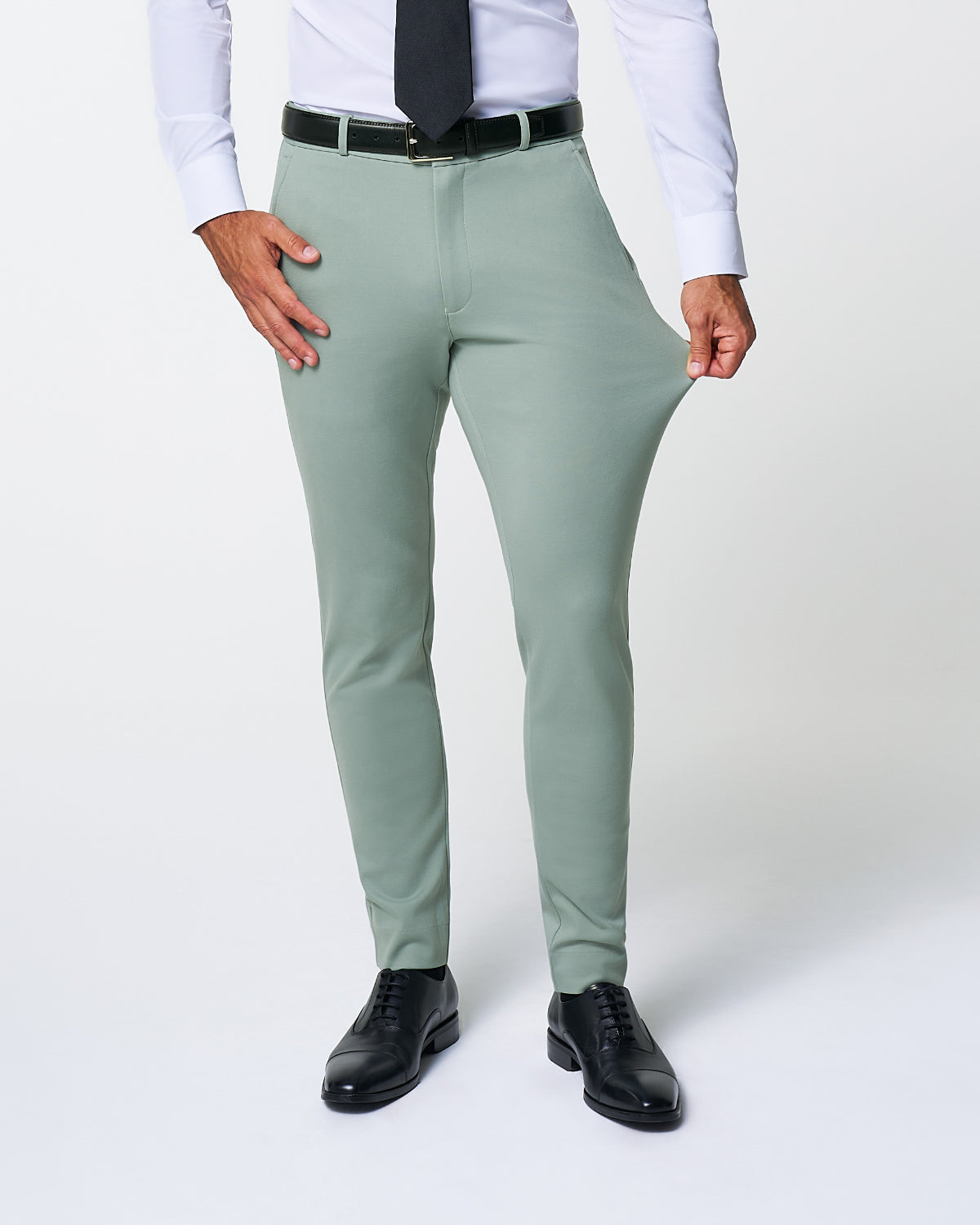 Athletic Fit Stretch Suit - Solid Dusty Sage | State & Liberty Suits