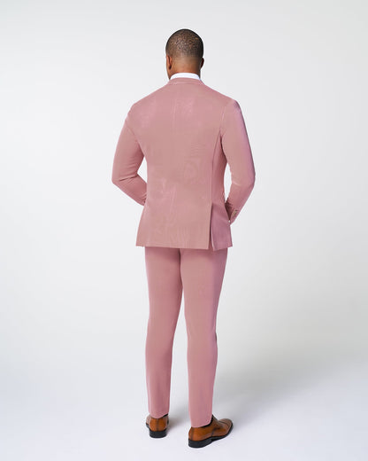 Athletic Fit Stretch Suit - Solid Rose | State & Liberty Suits