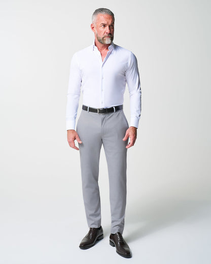 Athletic Fit Stretch Suit - Grey Houndstooth Microcheck | State & Liberty Suits