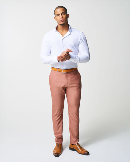 Athletic Fit Stretch Suit - Heathered Salmon | State & Liberty Suits