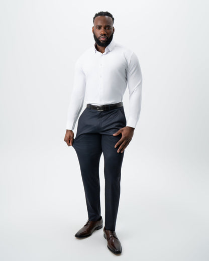 Athletic Fit Stretch Suit - Maroon, Navy, and Black Mini Check | State & Liberty Suits
