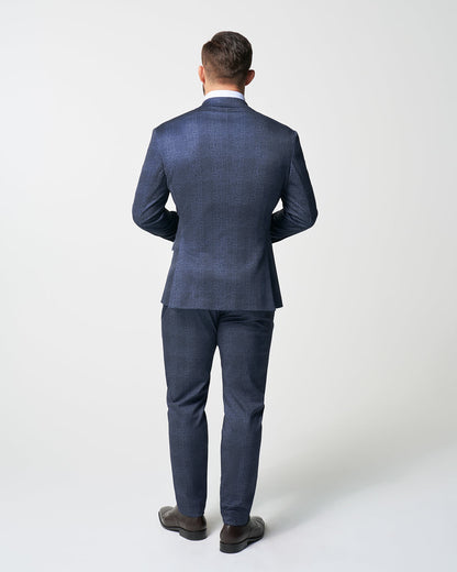 Athletic Fit Stretch Suit - Independence Blue Big Plaid | State & Liberty Suits