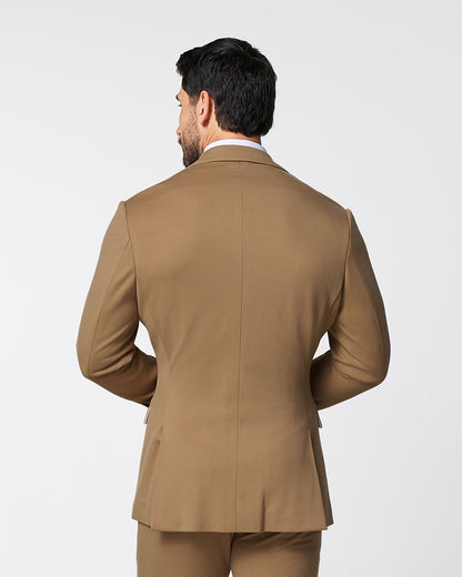 Athletic Fit Stretch Blazer - Solid Dark Tan | State & Liberty Suits|Blazers