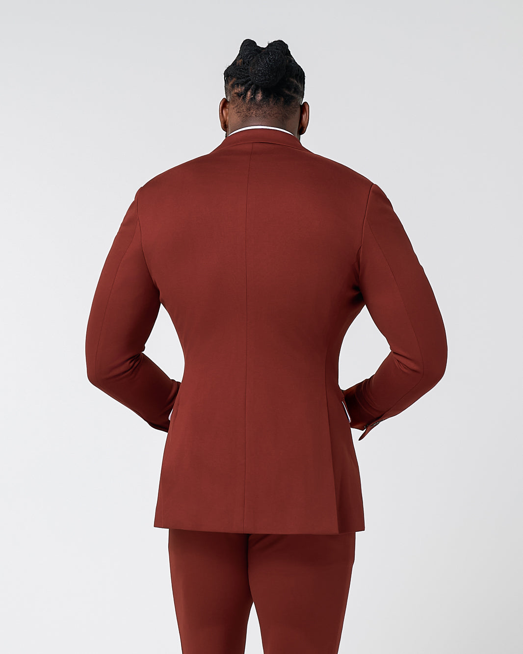 Athletic Fit Stretch Blazer - Solid Brick | State & Liberty Suits|Blazers