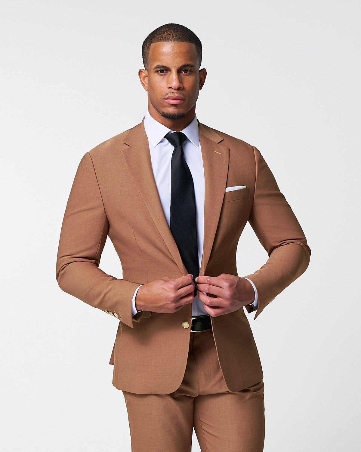 Athletic Fit Stretch Blazer - Heathered Copper | State & Liberty Suits|Blazers