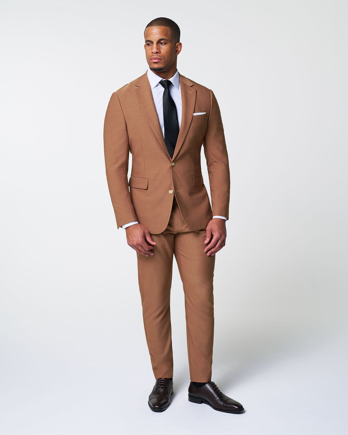 Athletic Fit Stretch Blazer - Heathered Copper | State & Liberty Suits|Blazers