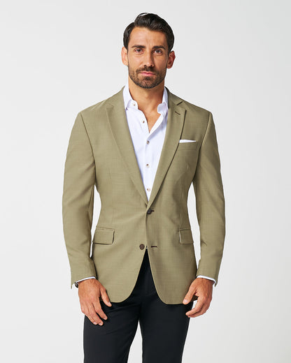 Athletic Fit Stretch Blazer - Heathered Olive | State & Liberty Suits|Blazers