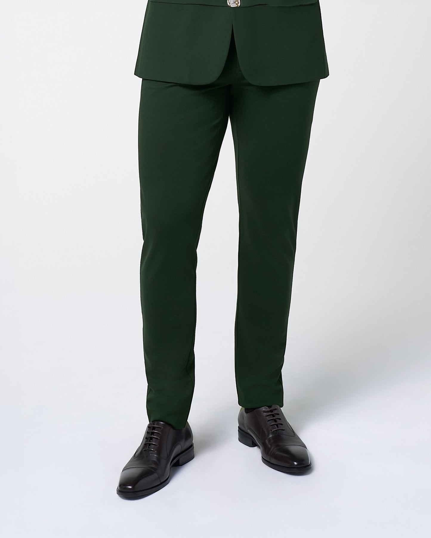 Athletic Fit Stretch Suit Pants - Solid Hunter Green | State & Liberty Suits|Bottoms