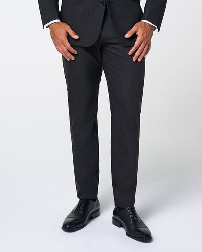 Athletic Fit Stretch Suit Pants - Heathered Charcoal | State & Liberty Suits|Bottoms