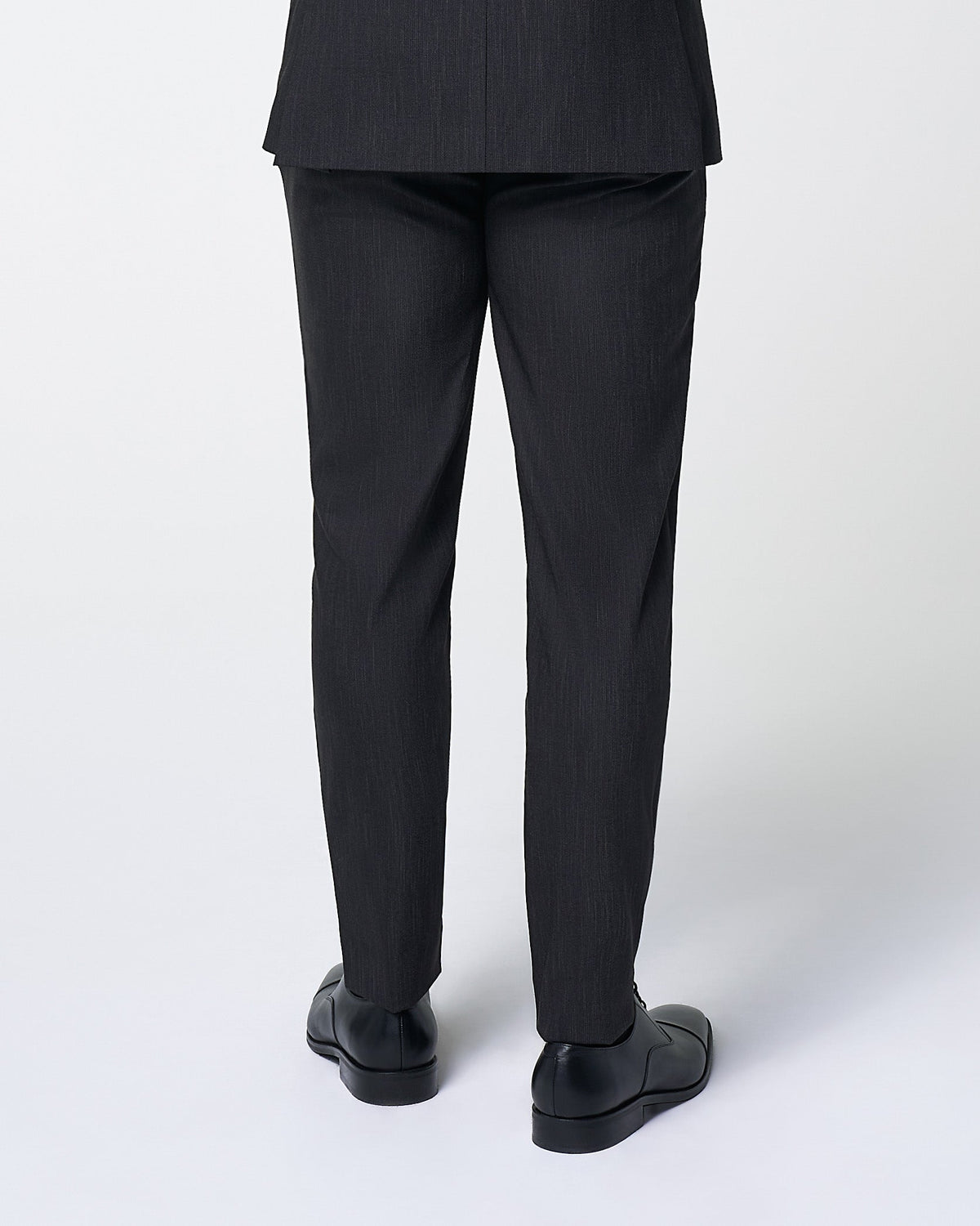 Athletic Fit Stretch Suit Pants - Heathered Charcoal | State & Liberty Suits|Bottoms