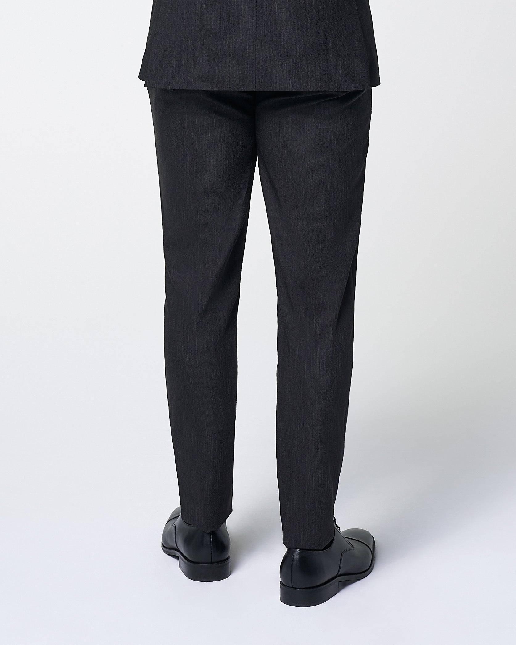 Athletic Fit Stretch Suit Pants - Heathered Charcoal | State & Liberty Suits|Bottoms