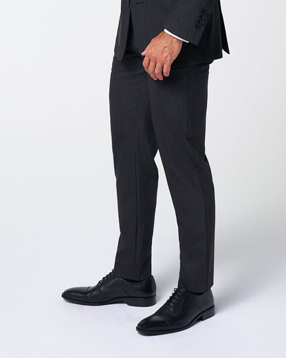 Athletic Fit Stretch Suit Pants - Heathered Charcoal | State & Liberty Suits|Bottoms
