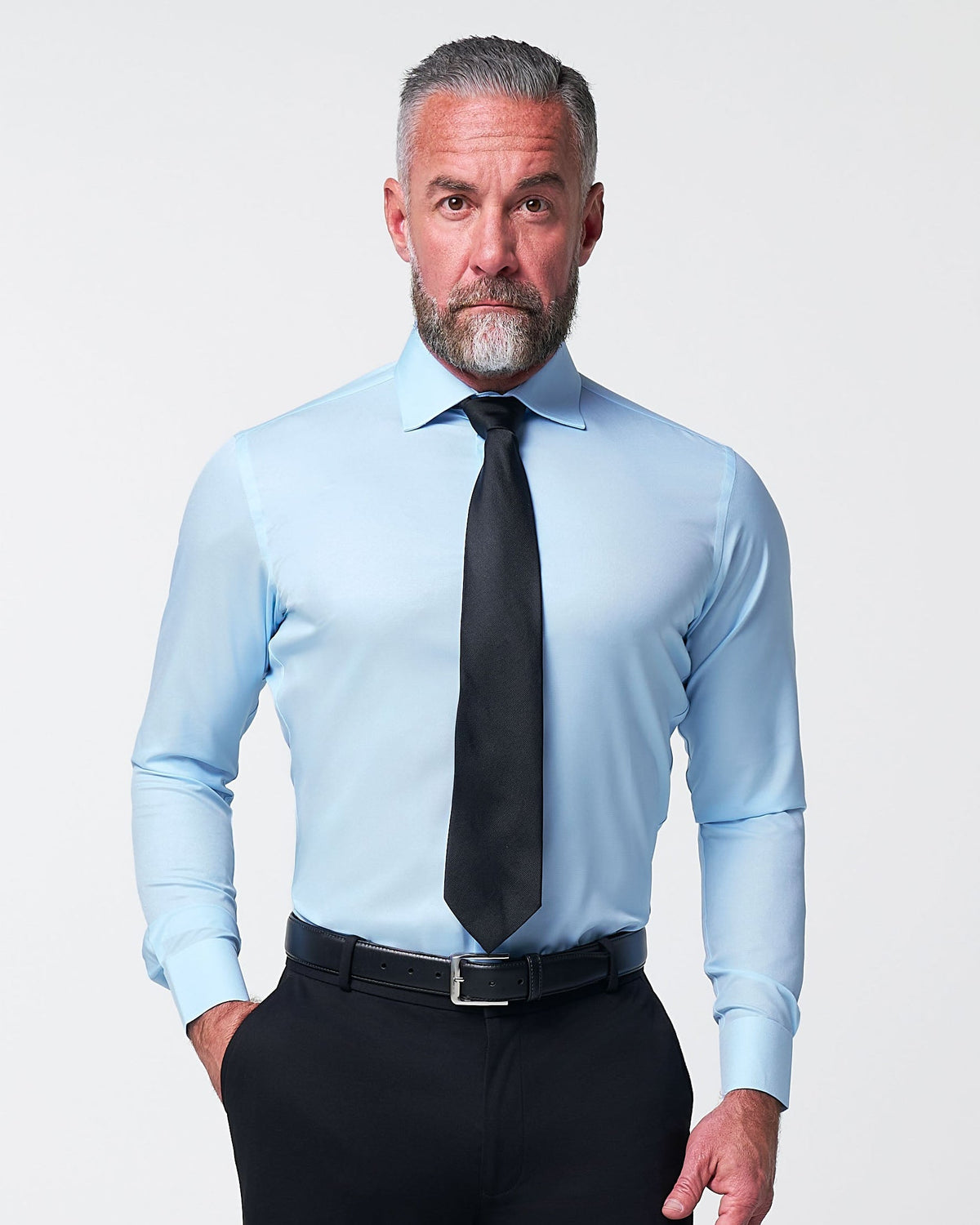 "The Peter" Light Blue Weave | State & Liberty Dress Shirts