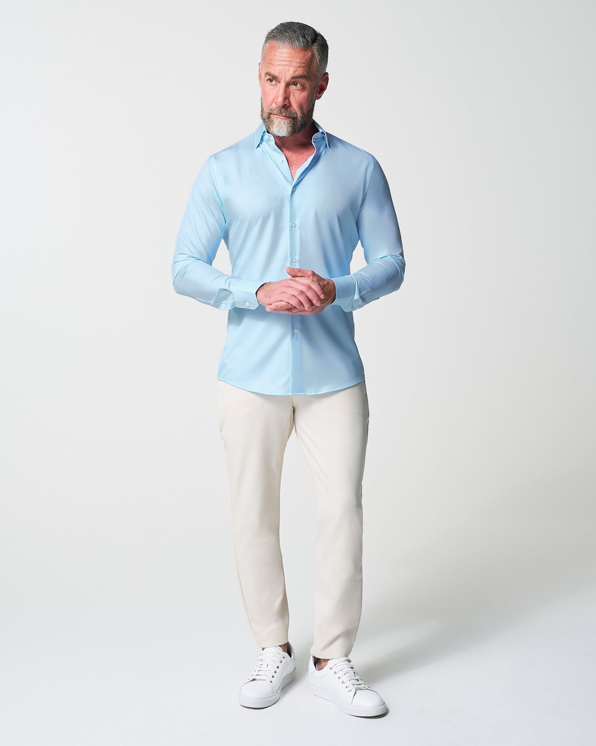 "The Peter" Light Blue Weave | State & Liberty Dress Shirts