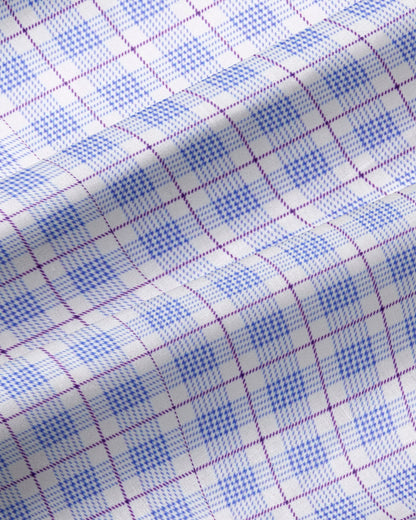 "The Baron" Purple and Blue Plaid | State & Liberty Dress Shirts