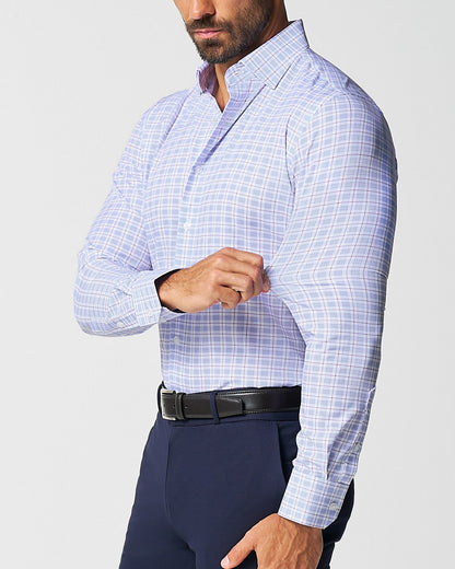 "The Baron" Purple and Blue Plaid | State & Liberty Dress Shirts