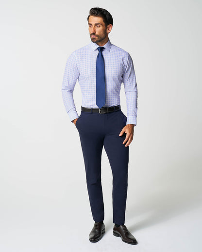 "The Baron" Purple and Blue Plaid | State & Liberty Dress Shirts