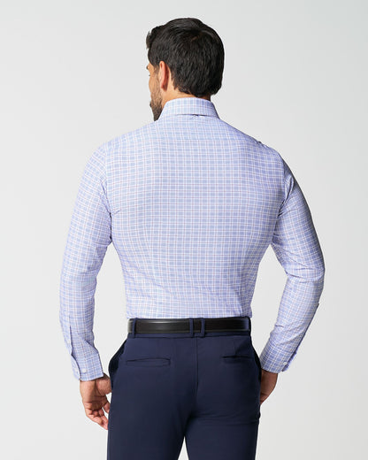"The Baron" Purple and Blue Plaid | State & Liberty Dress Shirts