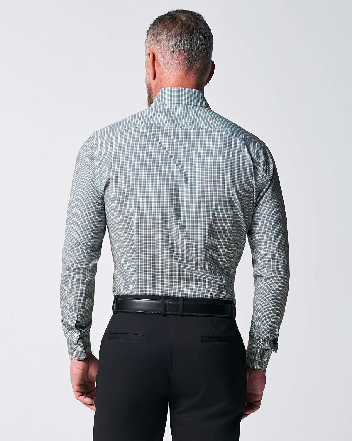 "The La Porta" Green, White, & Black Mini Double Check | State & Liberty Dress Shirts