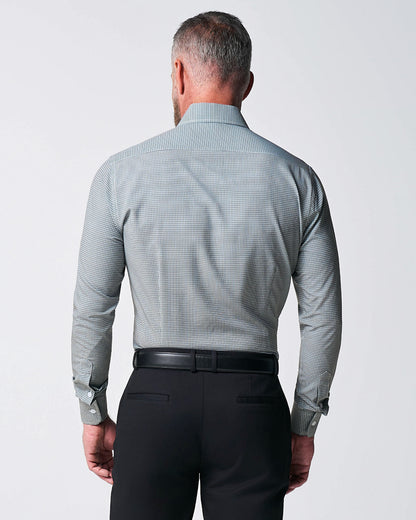 "The La Porta" Green, White, & Black Mini Double Check | State & Liberty Dress Shirts