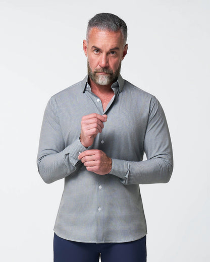 "The La Porta" Green, White, & Black Mini Double Check | State & Liberty Dress Shirts