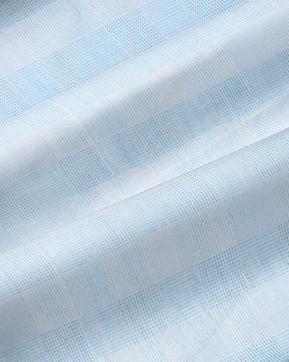 "The Flynn" Light Blue & White Plaid | State & Liberty Dress Shirts