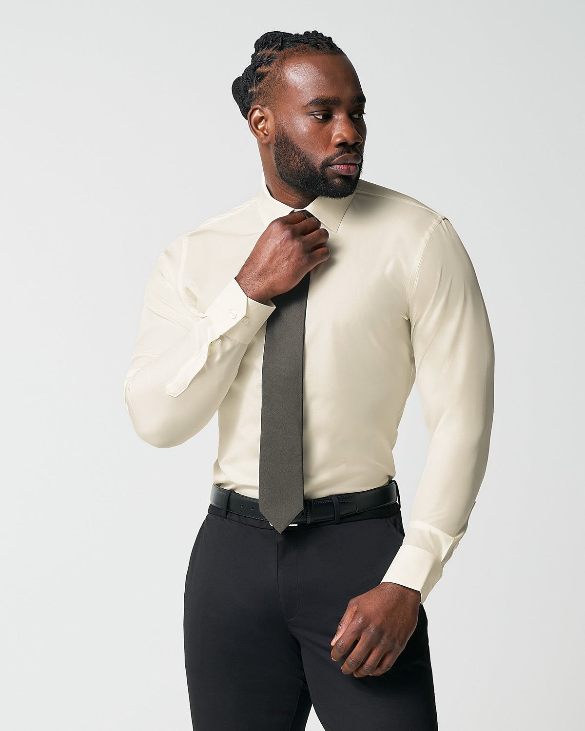 "The Cameron" Solid Ivory | State & Liberty Dress Shirts