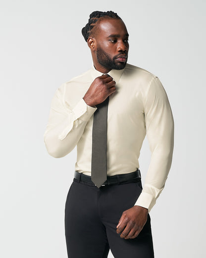 "The Cameron" Solid Ivory | State & Liberty Dress Shirts