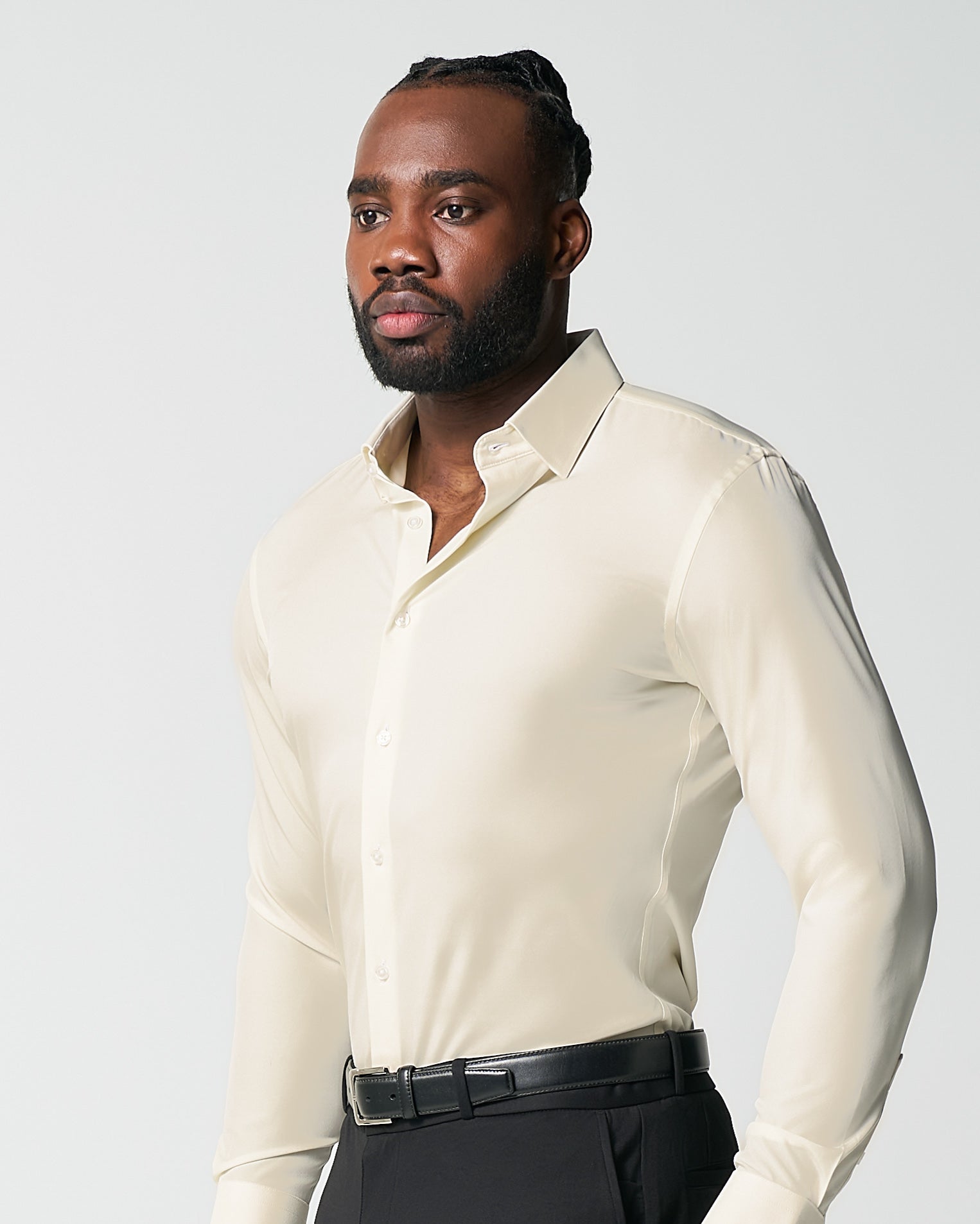 "The Cameron" Solid Ivory | State & Liberty Dress Shirts