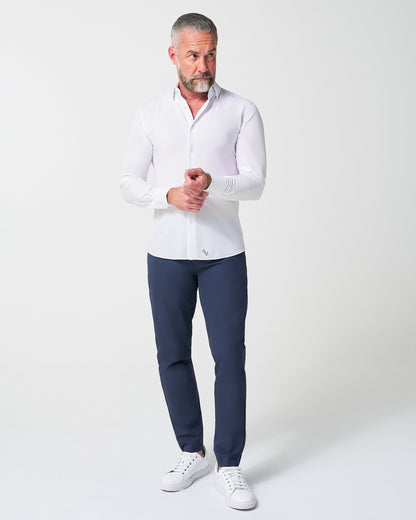 "The Everest" Winter-Weight Solid White | State & Liberty Dress Shirts