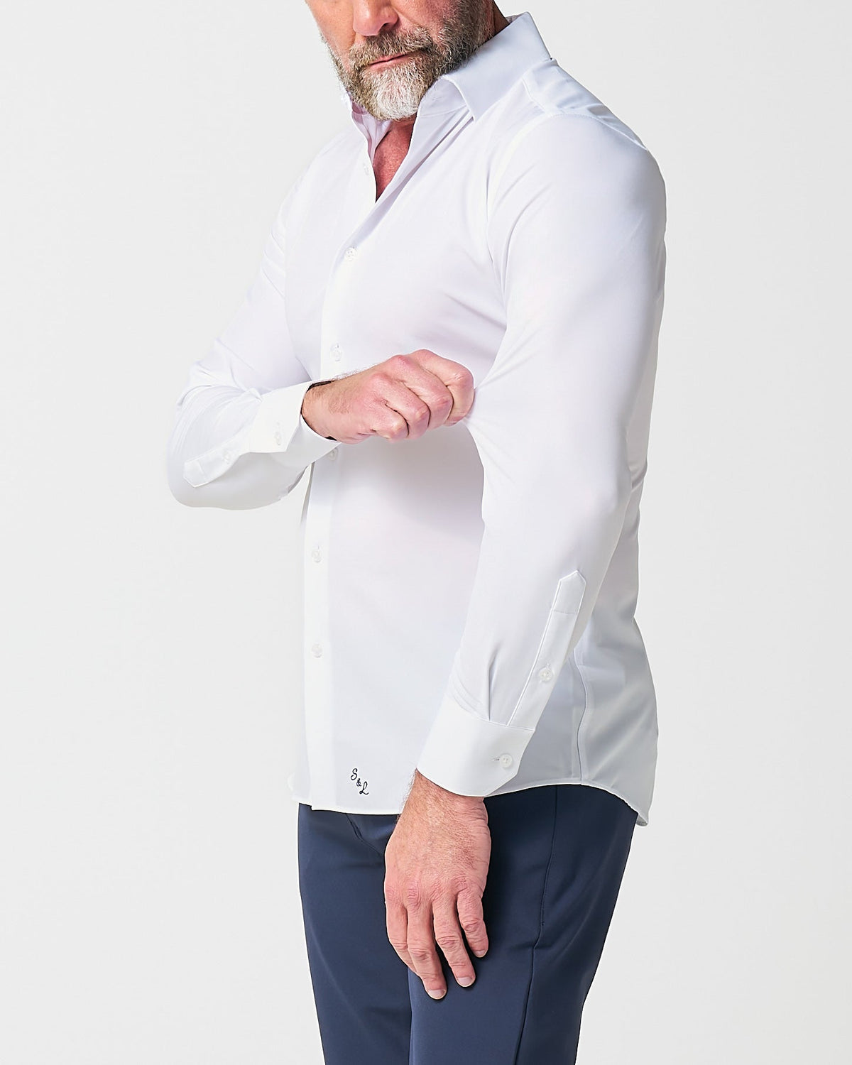 "The Everest" Winter-Weight Solid White | State & Liberty Dress Shirts