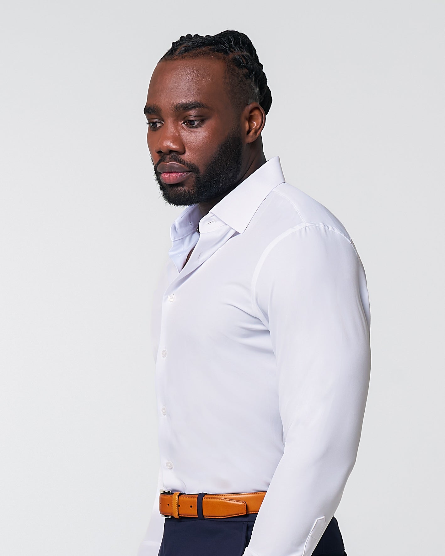 "The Everest" Winter-Weight Solid White | State & Liberty Dress Shirts