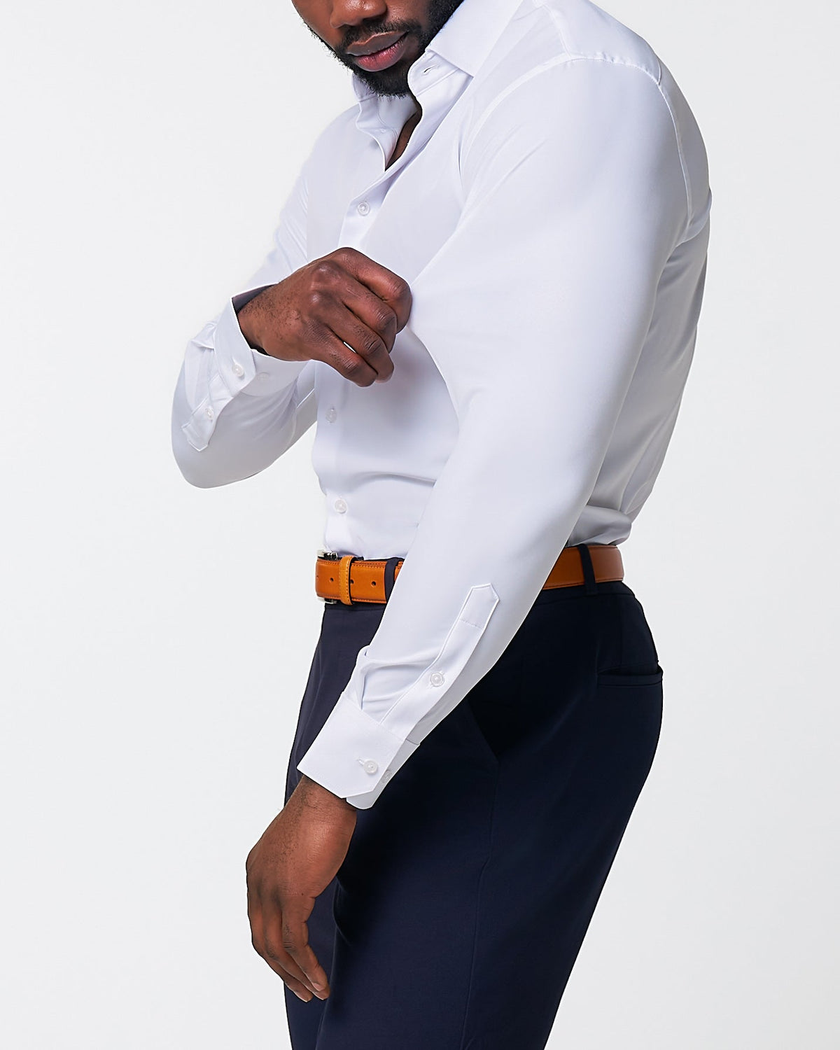 "The Everest" Winter-Weight Solid White | State & Liberty Dress Shirts