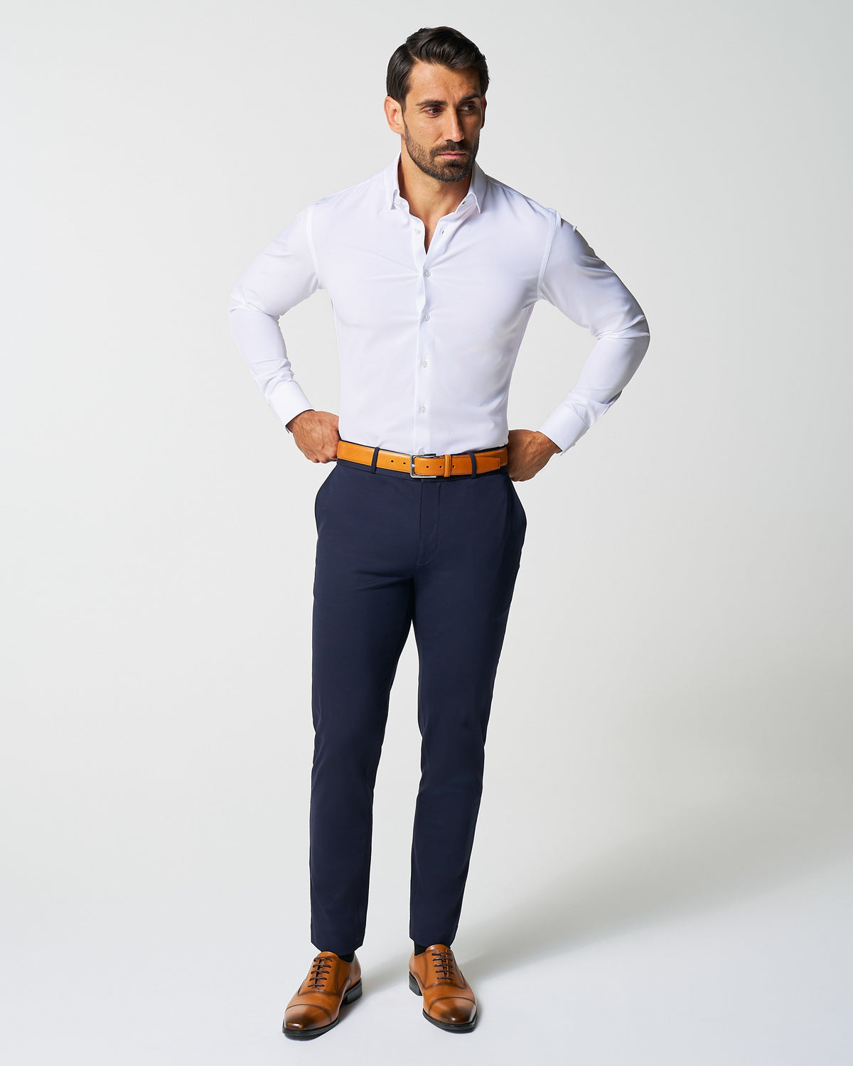 "The Everest" Winter-Weight Solid White | State & Liberty Dress Shirts