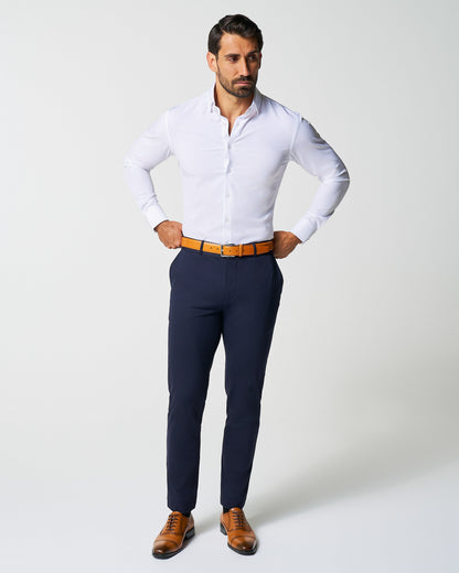 "The Everest" Winter-Weight Solid White | State & Liberty Dress Shirts