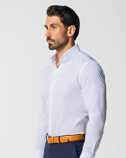 "The Everest" Winter-Weight Solid White | State & Liberty Dress Shirts