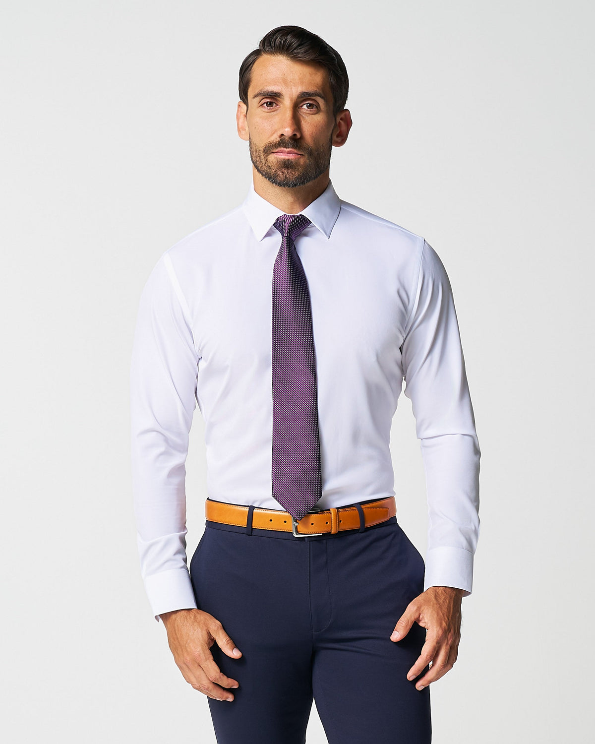 "The Everest" Winter-Weight Solid White | State & Liberty Dress Shirts