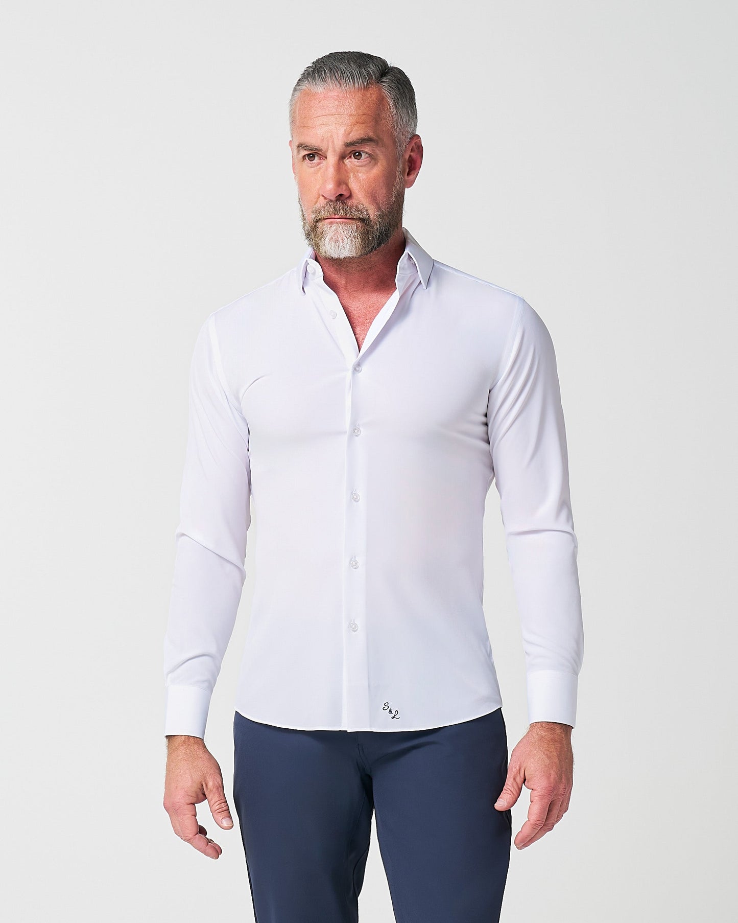 "The Everest" Winter-Weight Solid White | State & Liberty Dress Shirts