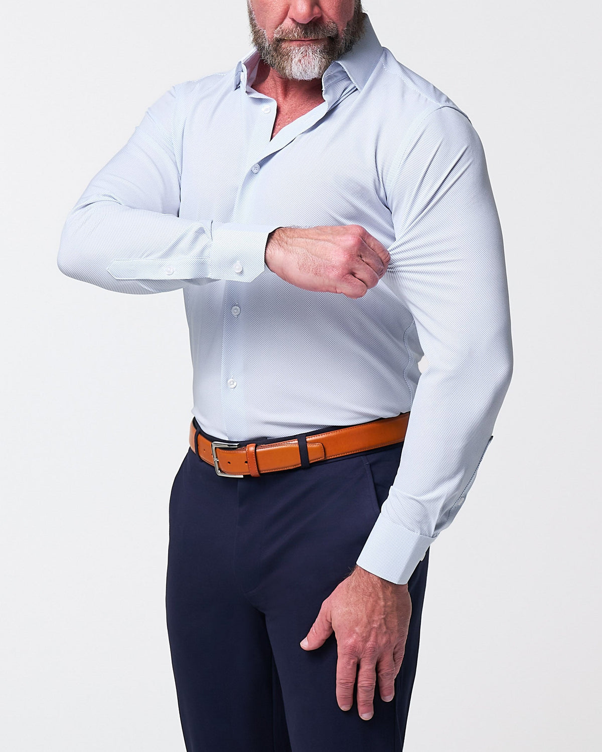 "The Jameson" Mini Navy Dot Print | State & Liberty Dress Shirts
