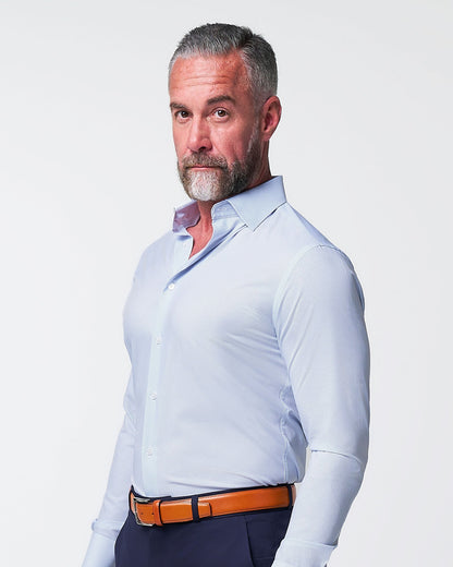 "The Jameson" Mini Navy Dot Print | State & Liberty Dress Shirts