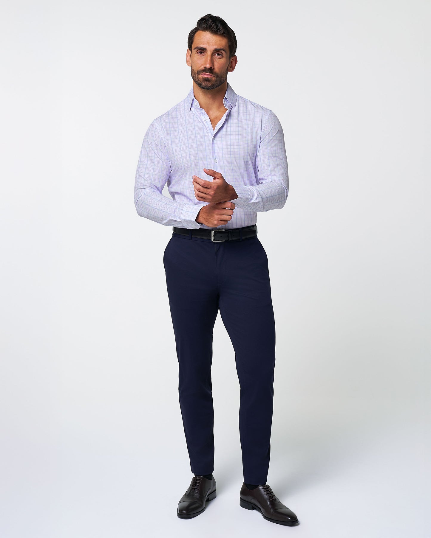 "The Lavender" Light & Dark Purple Plaid | State & Liberty Dress Shirts