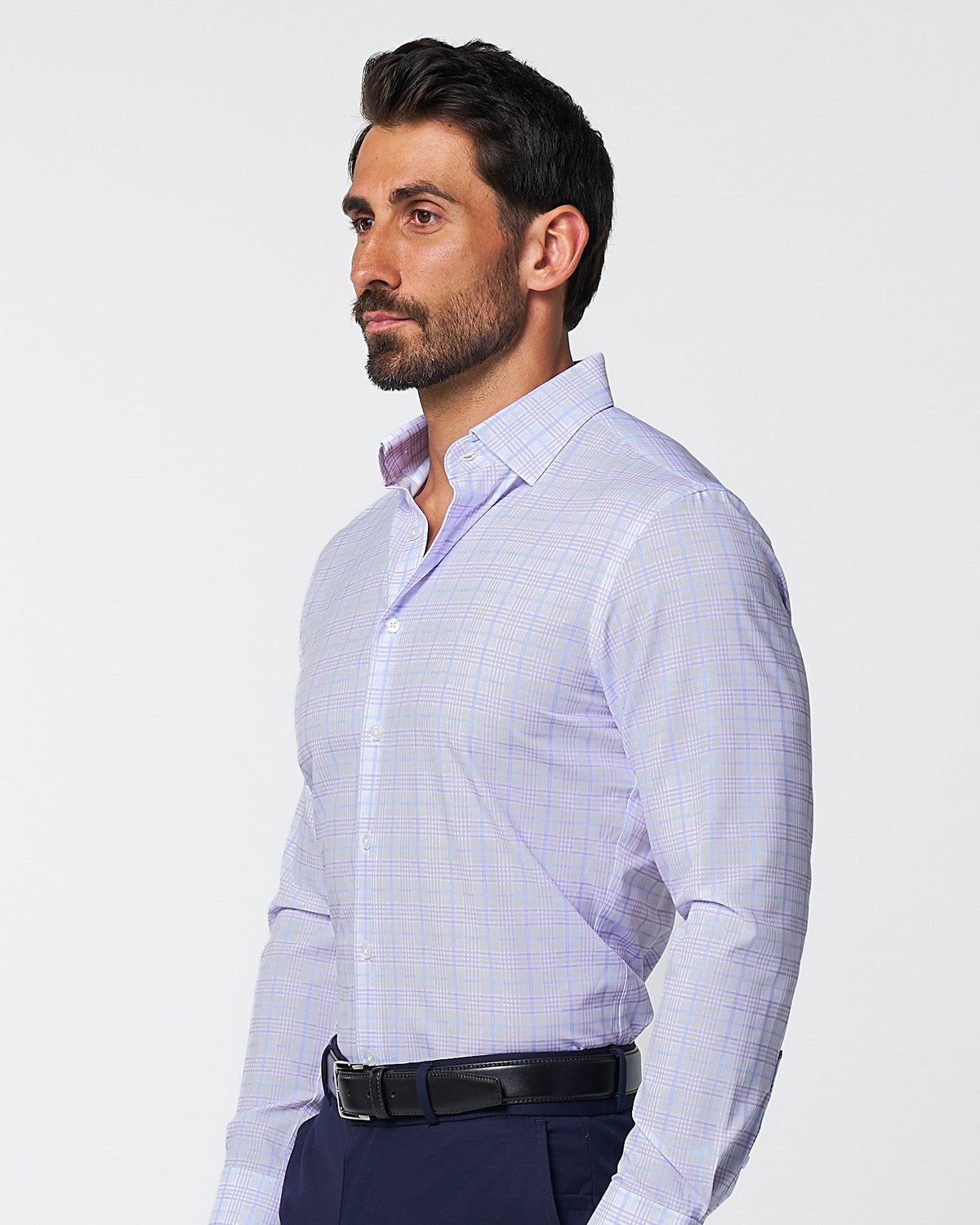 "The Lavender" Light & Dark Purple Plaid | State & Liberty Dress Shirts