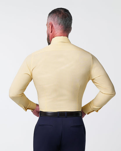 "The Stanley" Yellow Microcheck | State & Liberty Dress Shirts