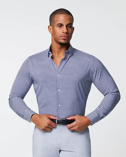 "The Rooney" Navy Gingham | State & Liberty Dress Shirts