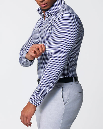"The Rooney" Navy Gingham | State & Liberty Dress Shirts