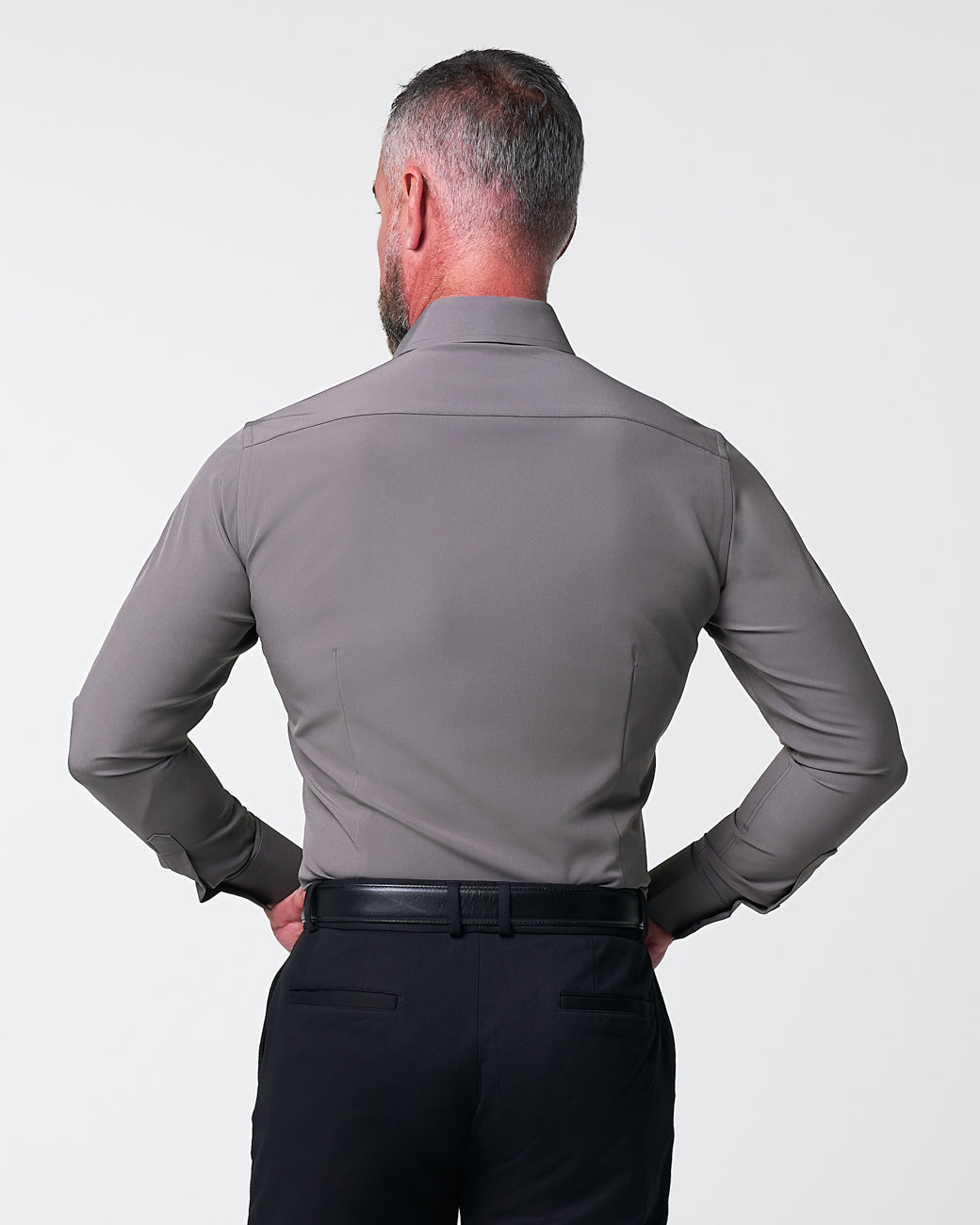 "The Wayne" Solid Grey | State & Liberty Dress Shirts