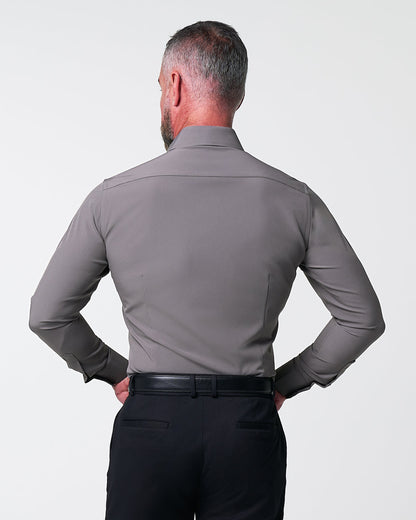 "The Wayne" Solid Grey | State & Liberty Dress Shirts