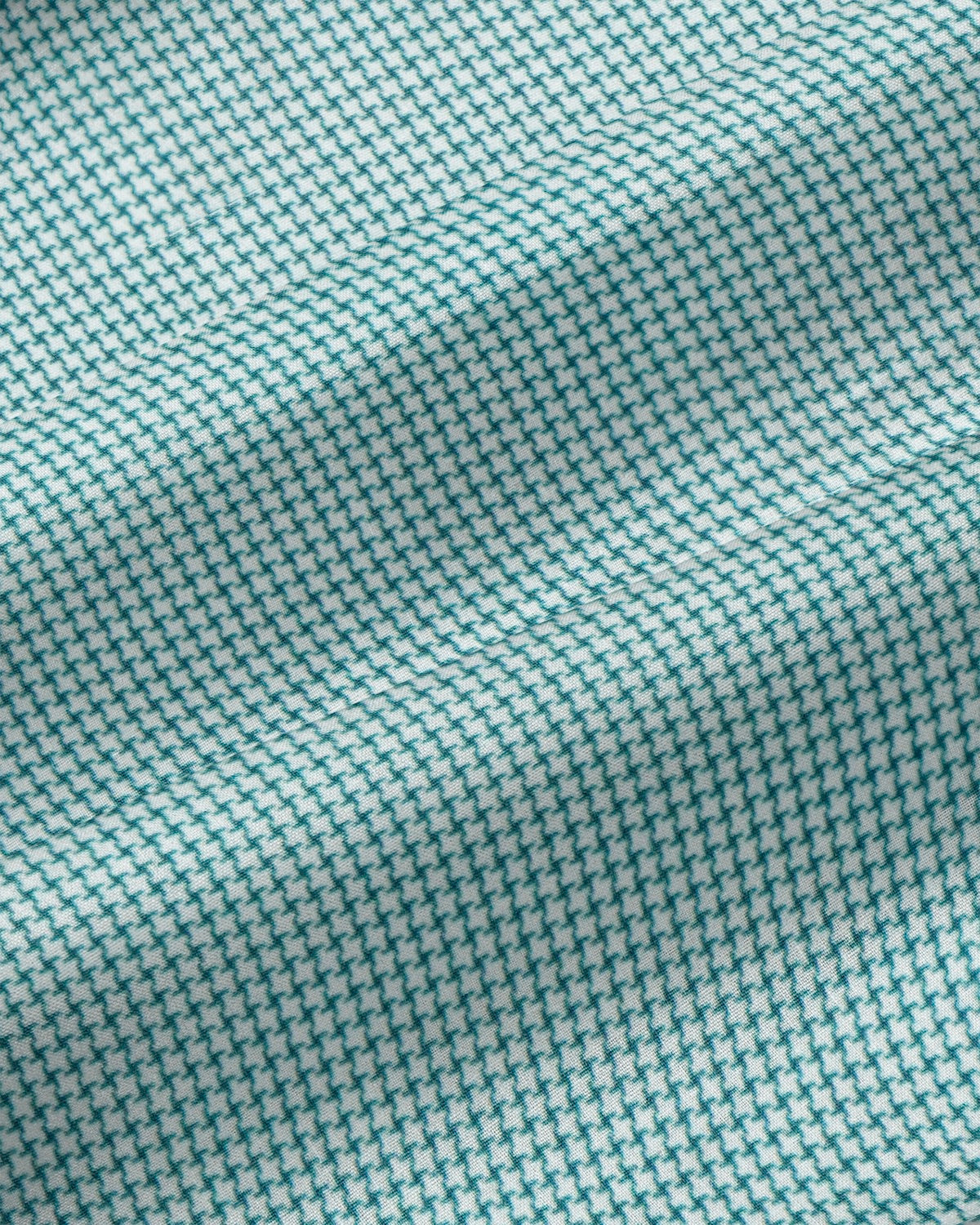 "The Kane" Green & White Houndstooth | State & Liberty Dress Shirts